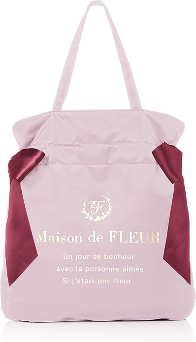 Amazon メゾン ド フルール ダブルリボントートバッグ 8a05f0j0300 ピンク Maison De Fleur メゾン ド フルール トートバッグ