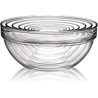 Luminarc Stackable Bowl 10-Piece Set, Glass, 1, Clear