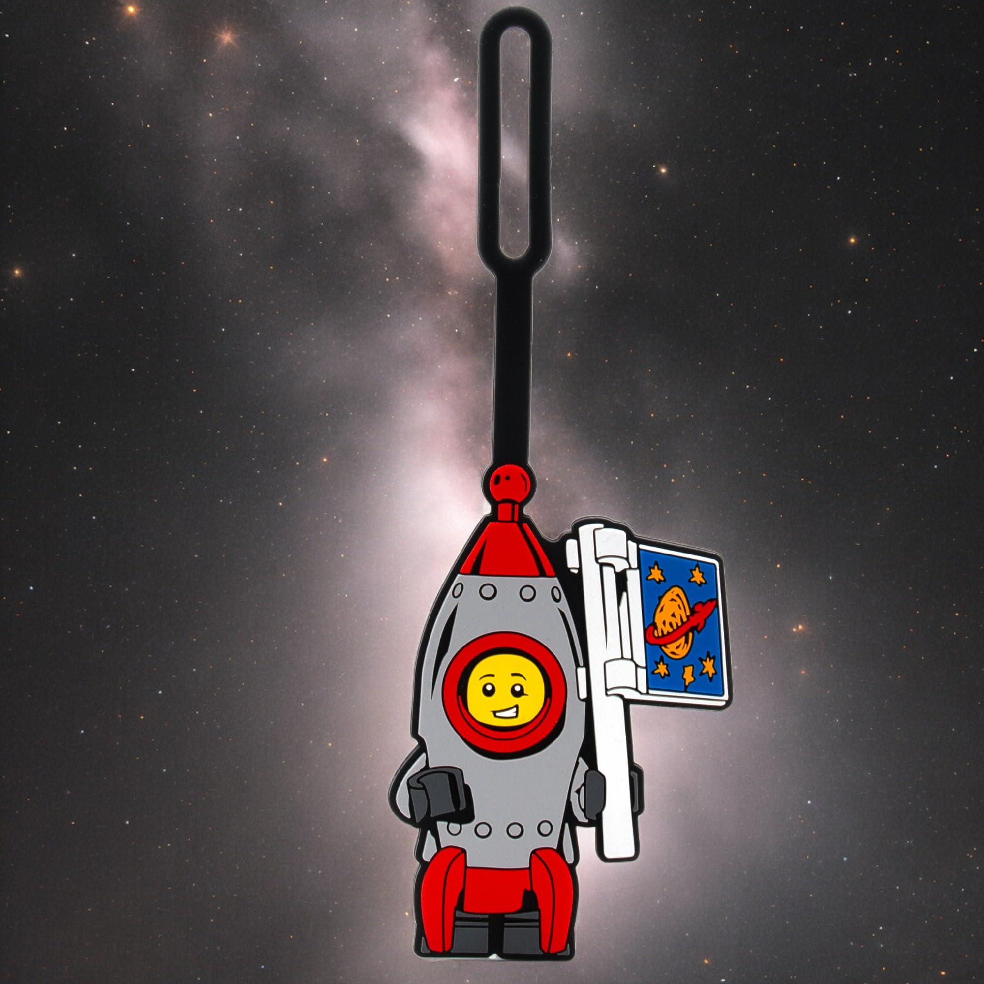 Lego Silicone Bag Tag - Rocket Boy (52852), 1, Luggage Tag, for Travel, Suitcase, Backpack, Summer Beach Bag