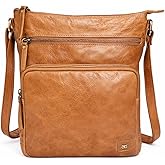 Genuine Leather Crossbody Bags for Women Handmade Sling Shoulder Purse Stylish Travel Handbag with Full Adjustable Strap