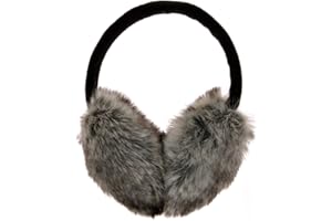 ZLYC Womens Girls Winter Fashion Adjustable Faux Fur EarMuffs Ear Warmers