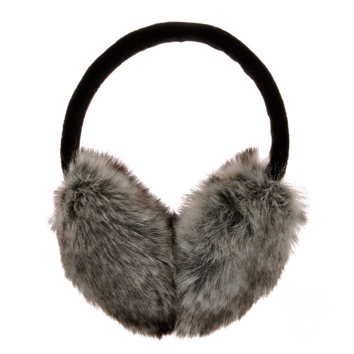 ZLYC Womens Girls Winter Fashion Adjustable Faux Fur EarMuffs Ear Warmers (Grey),One Size