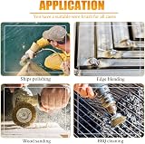 Aongray Wire Wheel Cup Brush Set 8 Pc 1/4 Inch Shank Drills Copper Wire view 6