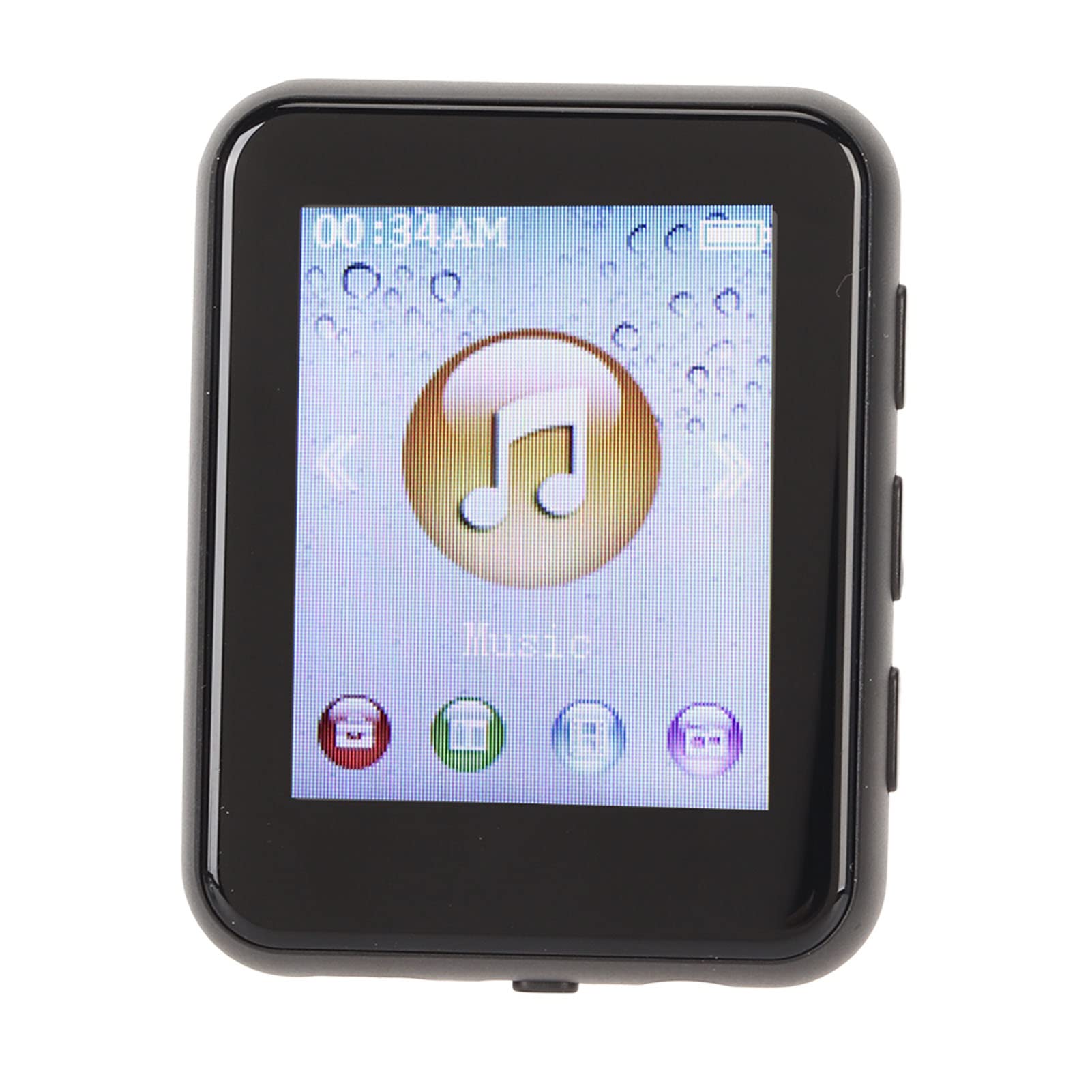 MP3 Player with Bluetooth, 1.8in HD Touch Screen Music Player with Speaker, 8G Video Player, APP Download Ebook 400mAh Portable HiFi Sound Digital Music Player for Sport