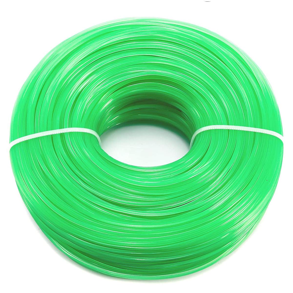 15m X 2mm Heavy Duty Round Plastic Strimmer Line, Grass Strimmer Wire, Electric Strimmer Cord, Garden Accessories for Grass Trimmer (Green, Pack Of 1)