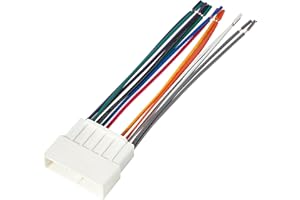 RED WOLF Radio Wiring Harness Adapter 16-Pin Connector Replacement for Honda Accord Civic CRV 1986-1998, Acura Integra CL RL 1986-2001 Vehicles Aftermarket Stereo Cable Plug