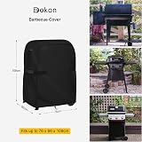 Dokon Premium BBQ Cover Waterproof 420D Oxford Large 76x66x109cm Black view 2