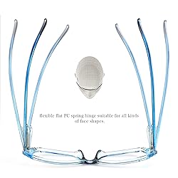 LifeArt 5 Pairs Reading Glasses, Blue Light