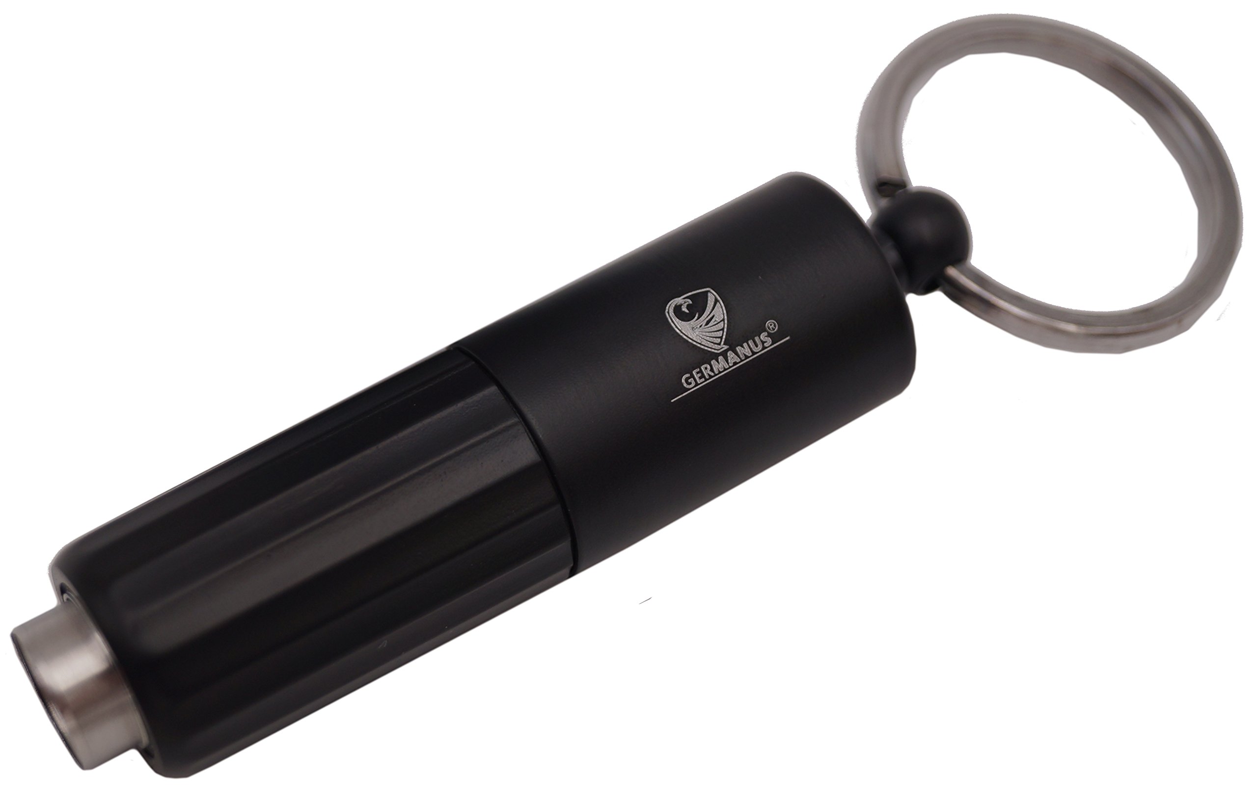 GERMANUS Cigar Punch Cutter, Double, Black Metal