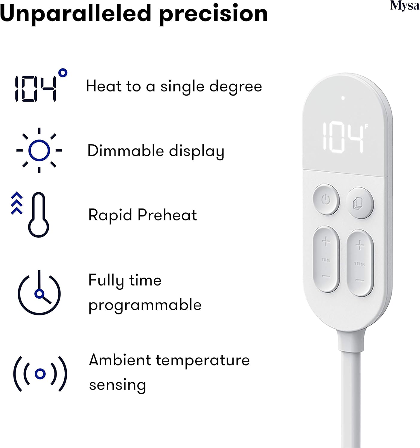Amazon Com Zenstone Mysa Premium Heated Mattress Pad Home Kitchen