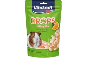 Vitakraft Drops Guinea Pig Treat - Orange - Yogurt Treats for Guinea Pigs Orange 5.3 Ounce (Pack of 1)