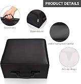 alavisxf xx 432 Capacity CD/DVD Case Heavy Duty Zipper Organizer Black view 2