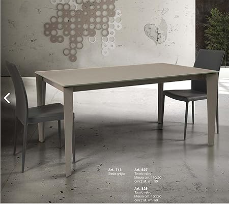 Tableschairs Tavolo In Vetro Tortora Allungabile Con