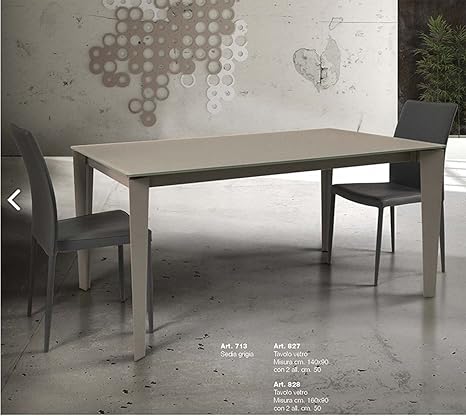 Tableschairs Tavolo In Vetro Tortora Allungabile Con