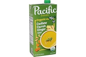 Pacific Foods Organic Cashew Carrot Ginger Soup, 32 oz Carton