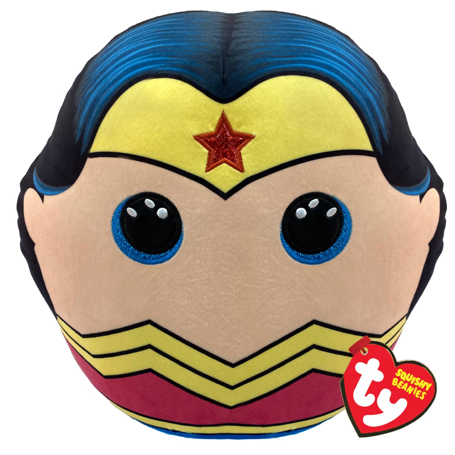 TY Wonder Woman Squishy Beanie - 10" Soft Plush Toy | Cuddly Collectible for Kids & Babies | Stuffed Teddy Plushies | DC Comics