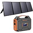 ZeroKor Solar Generator with Panel, 300W Portable Power Station with Solar Panel 40W, 110V Pure Sine Wave AC Outlet Electric Generator for Home Use Outdoor RV Camping