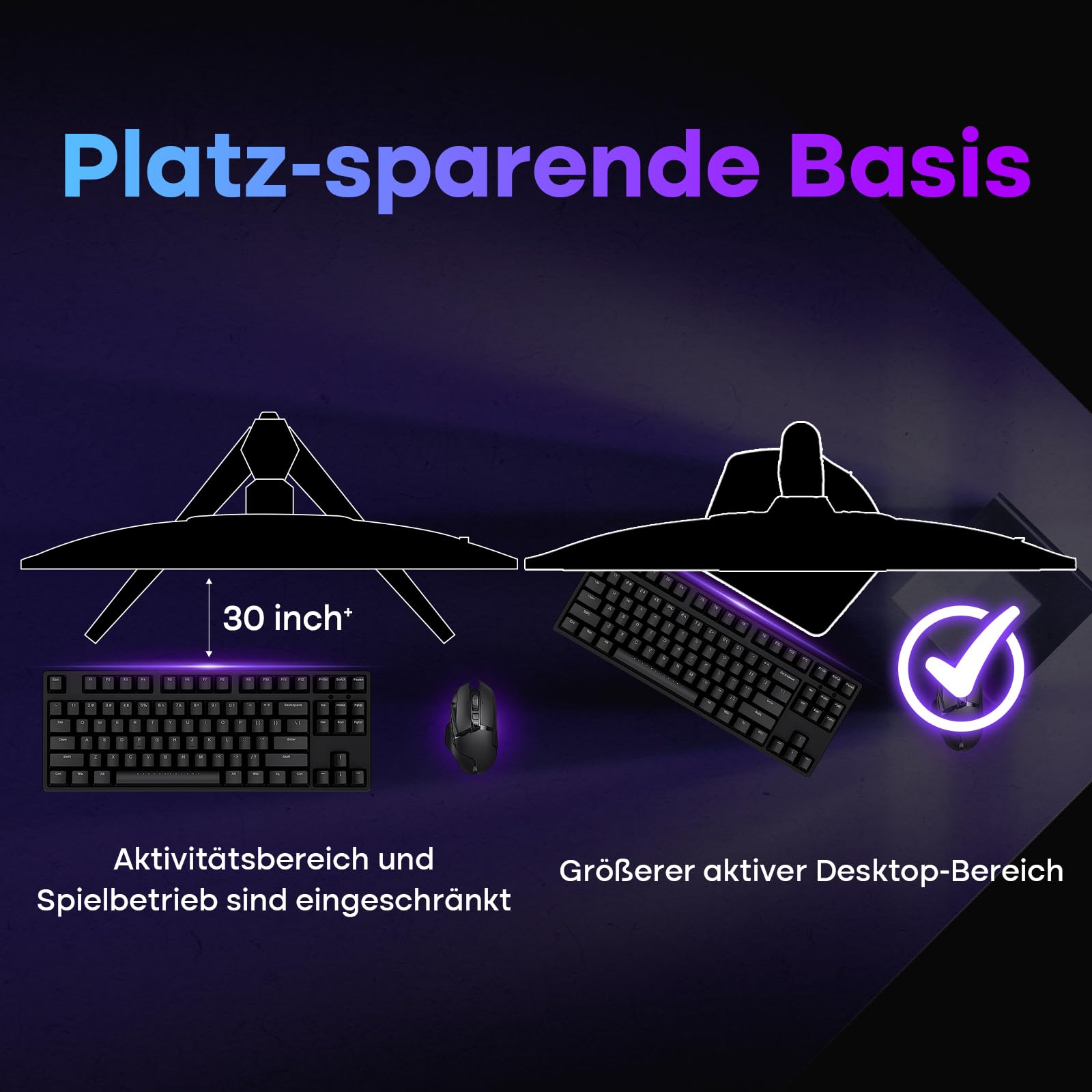 Amzfast Gaming Monitor 27 Zoll 4K mit Dual-Mode, UHD 160Hz/FHD 320Hz, Fast IPS Monitor, 1ms MPRT, Höhenverstellbar, HDR 400, sRGB 126%, HDMI 2.1, DP 1.4, PBP/Pip, Adaptive Sync - AMZG27F6U 7