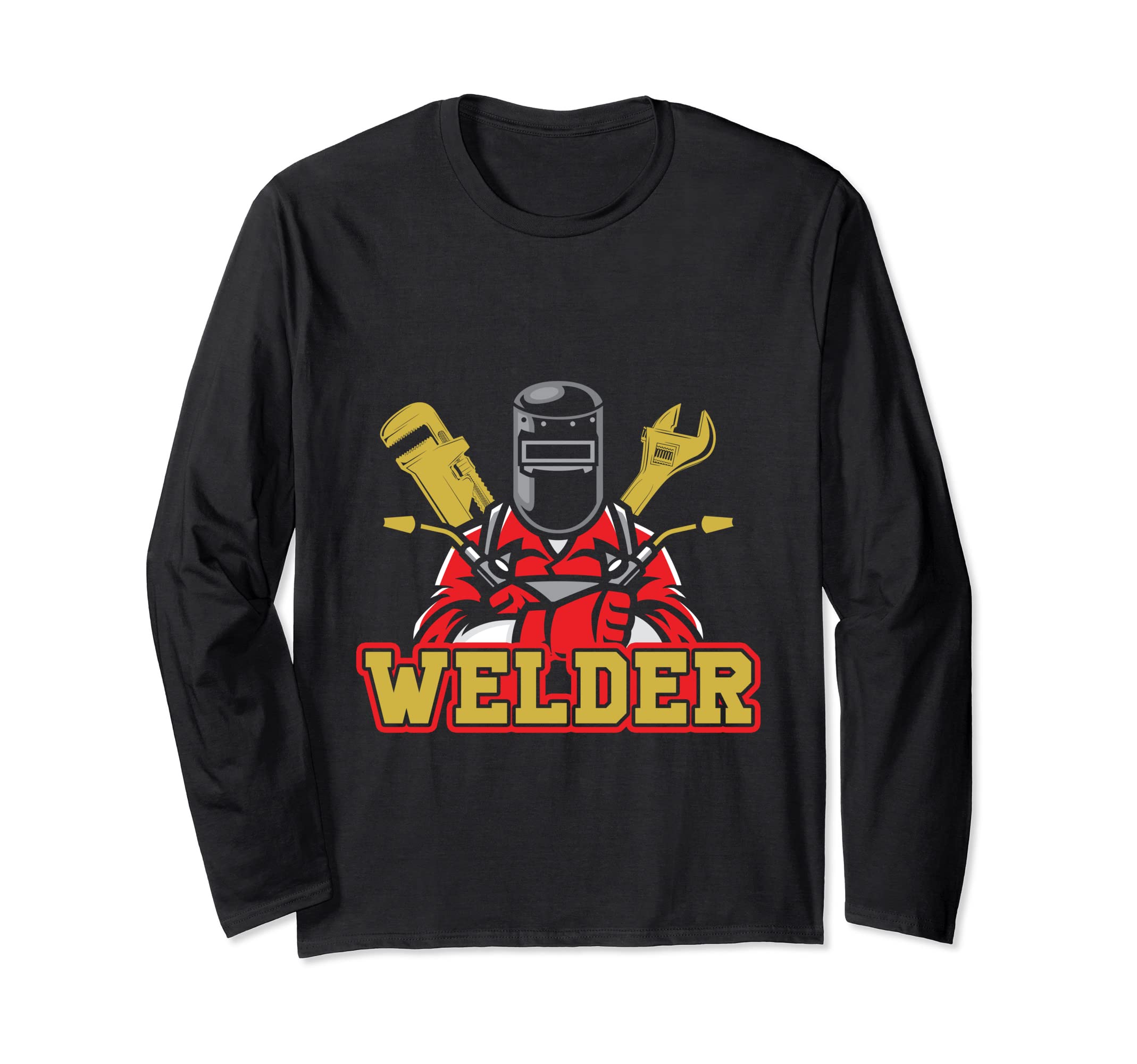 Welder Engineer Tools Fabrication Engineering Welding Long Sleeve T-Shirt
