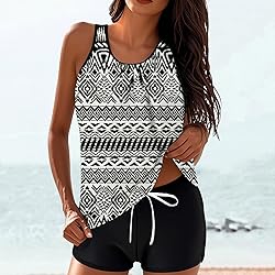 Tankini Swimsuits for Women Tummy Control Blouson