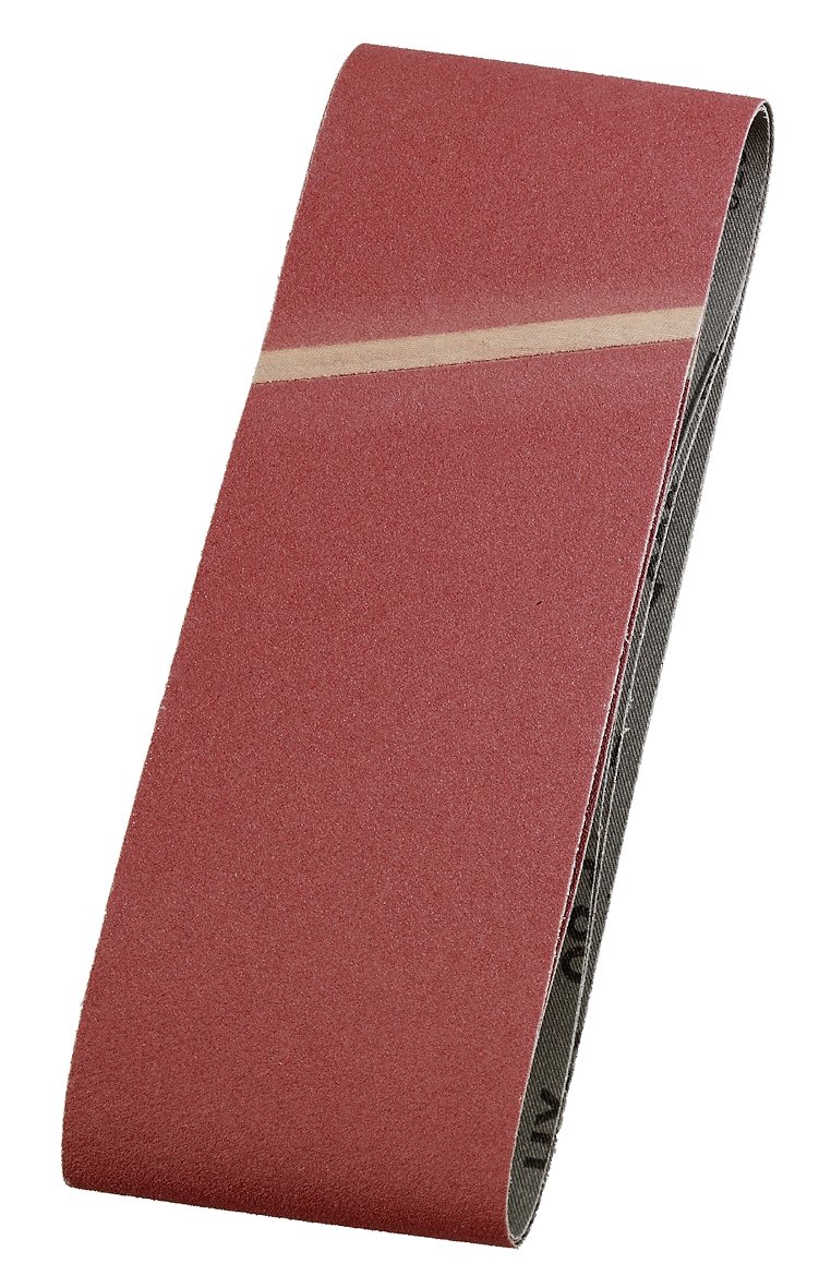 kwb Abrasive Belts 100X610 Mm Made Of High-Grade Aluminium Oxide With Grit 150, Special Gluing and Flexible Cotton Cloth for Medium-Fine Sanding Of Wood and Metal. — image 1