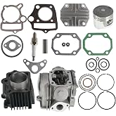 Big Bore Cylinder Head Piston Gasket Top End Kit Replacement for CRF70 ATC70 XR70 TRX70 Bore Size 47mm