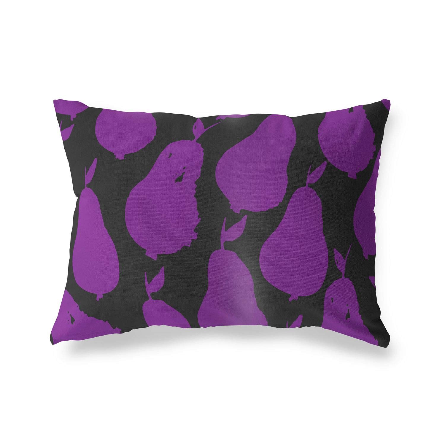 Bonamaison Decorative Cushion Cover Purple & Black, Throw Pillow Covers, Home Decorative Pillowcases for Livingroom, Sofa, Bedroom, Size: 35x50 Cm - Designed and Manufactured in Turkey