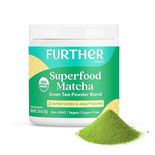 Further Food Premium Matcha Green Tea Powder USDA Organic Japanese ...