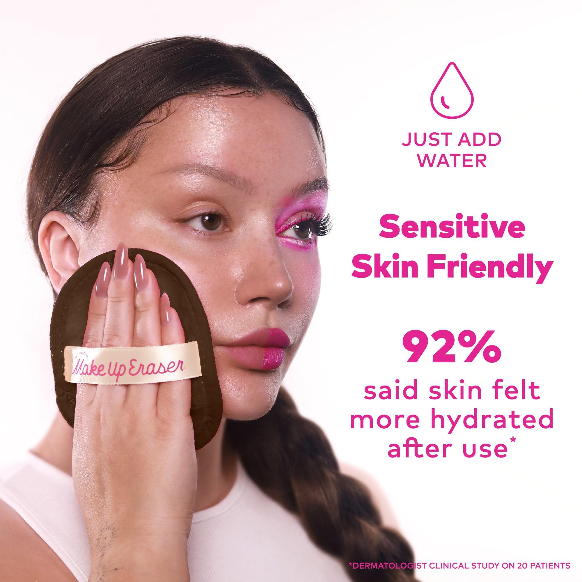 The Original MakeUp Eraser, 7-Day Set, Erase All Makeup with Just Water, Including Waterproof Mascara, Eyeliner, Foundation, Lipstick, Sunscreen, and More! 7ct