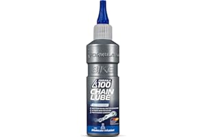 Formula 100 All Conditions Bike Chain Lube – All-Weather Lubricant for Bicycles & Electric Bikes – Protects Against Wear, Reduces Friction, Fights Corrosion – 120ml (4.06 oz)