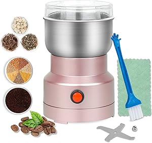 Multifunction Smash Machine Electric spice Grinder Ultra Fine Dry Mill Grinder with 5.3 oz Capacity 10s Rapid Grinding Spice, Seasonings, Seeds, Cereals