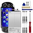 Senpinkboo PS Vita SP65M Battery [2024 Upgraded] for Sony PlayStation PS Vita PCH-1001 PCH-1101 1003 1103 Battery 3.7V with Repair Tool Kit