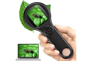 T TAKMLY Mini Pocket Digital Microscope, Macro Fixed Focus Magnifying Glass, Portable Handheld USB Digital Microscope 500x Ma