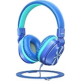 PeohZarr Kids Headphones with Mic, 85dB/94dB Safe Volume Limited On-Ear Headphones for Kids Girls Boys, 3.5mm Jack Stereo Fol