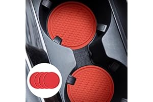 KAQISI Car Cup Holder Coaster, 4PCS 2.75 Inch Diameter Non-Slip Universal Insert Coaster, Durable, Suitable for Most Car Inte