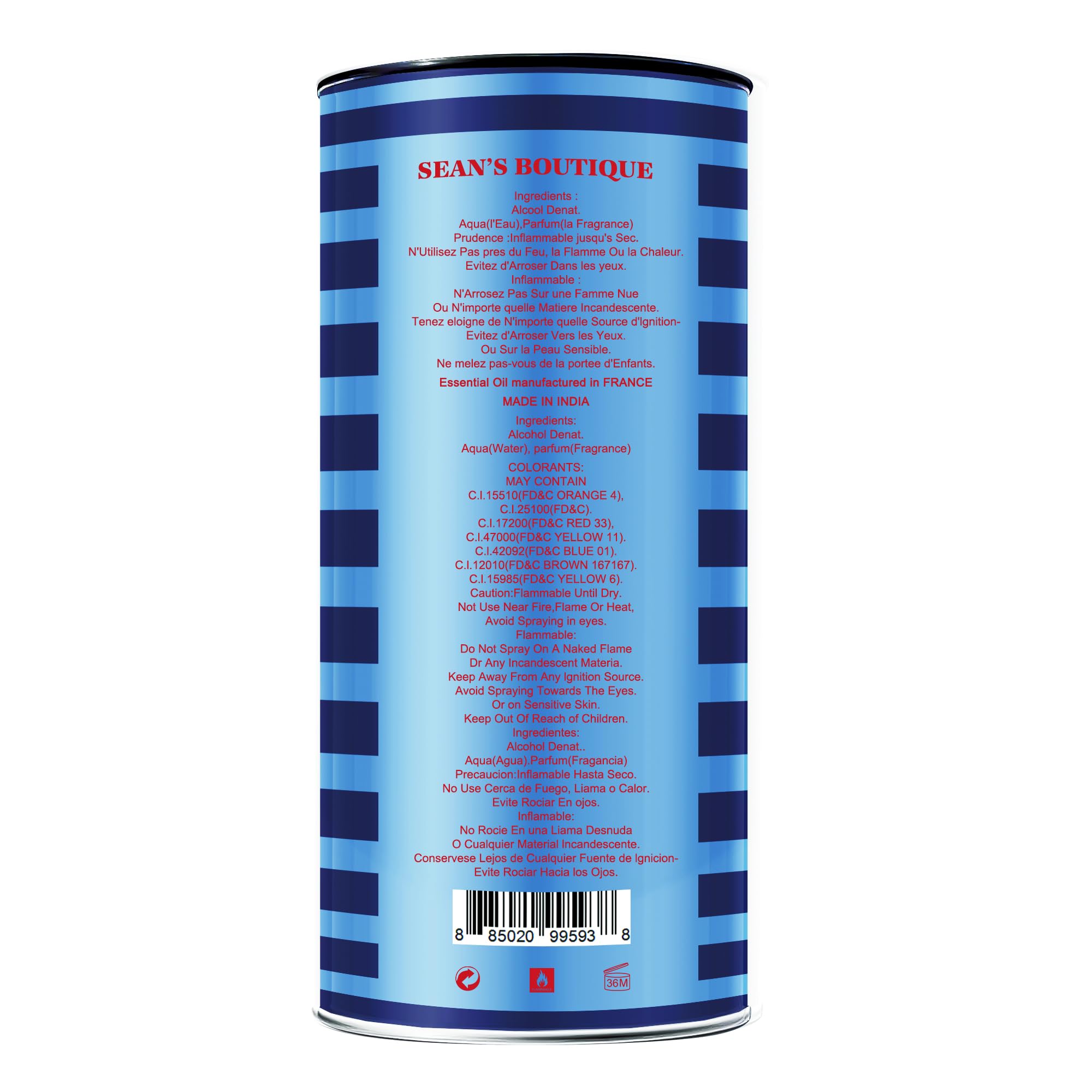 Hybrid & Company Sean\'s Boutique Ultra for men Mens Classic Scent Perfume Eau De Toilette Spray 130 ML