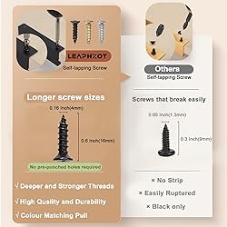 LEAPHZOT 4 Pack 16" (400mm) Overall Length Edge