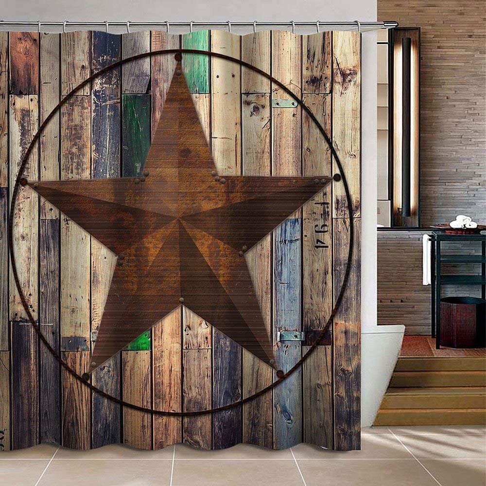 Shower Curtains Bath Rug 71 Long Shower Curtain Rusty Texas Star