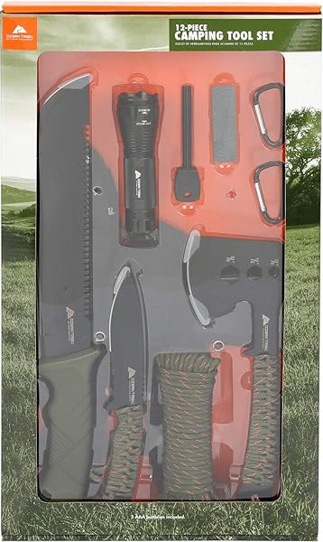 12 PIECE CAMPING TOOL SET