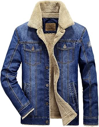 mens levi denim jacket with fur collar