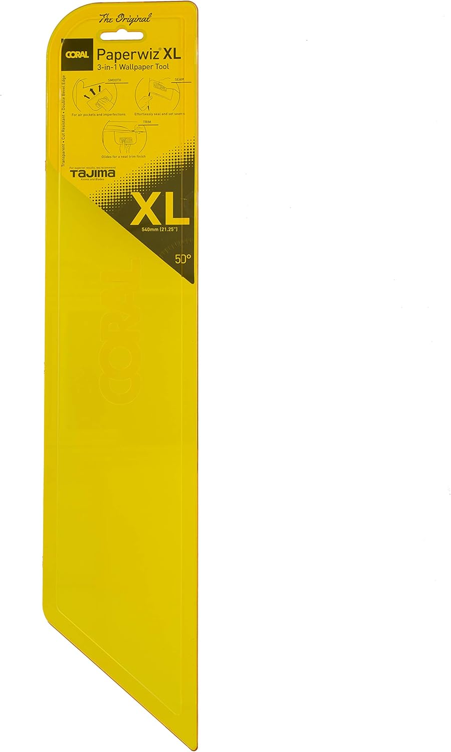 Coral 69502 Paperwiz XL 21-Inch 3-in-1 Wallpaper Tool, The Original, Yellow - Image 3