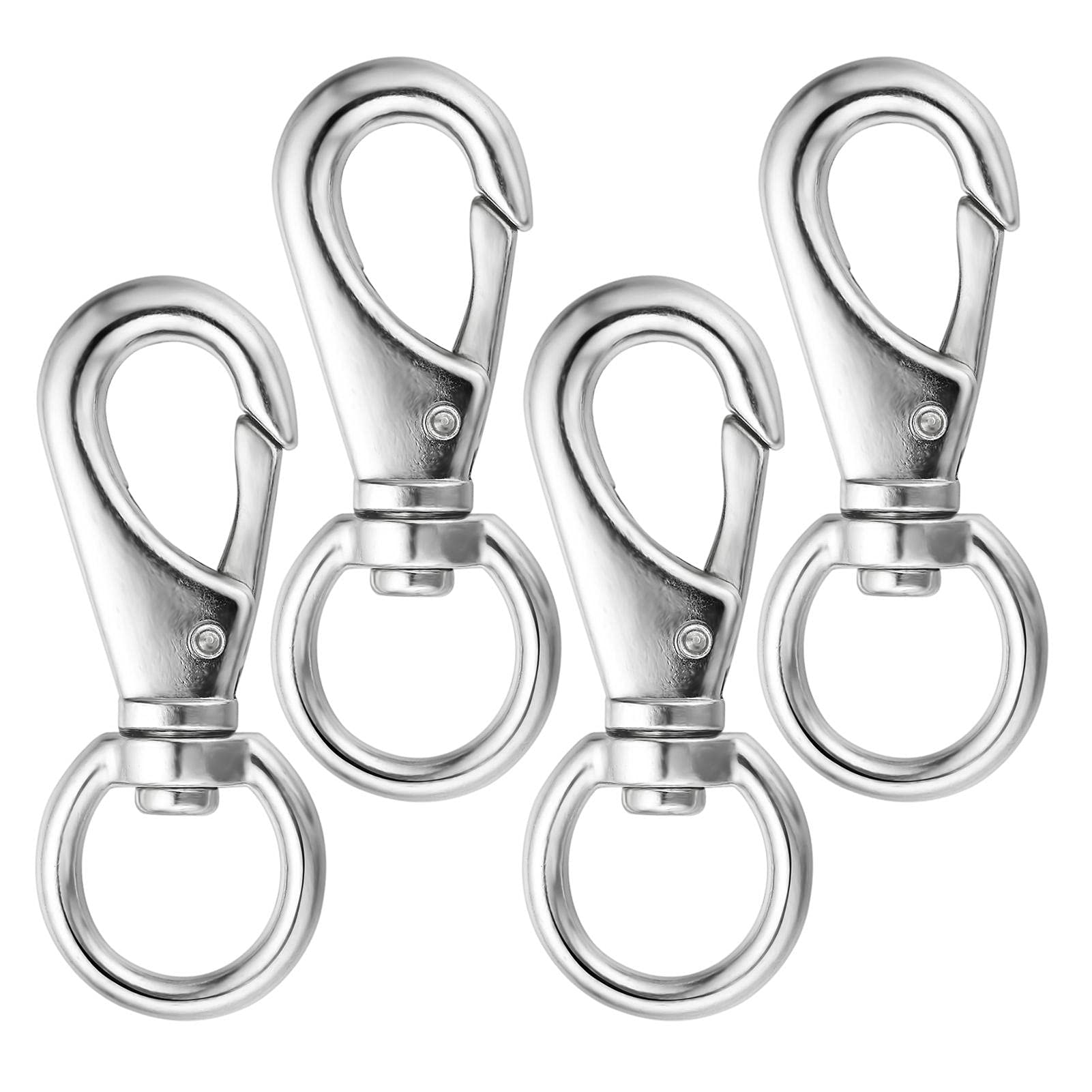 Dog Lead Clip Clasp Heavy Duty Swivel Eye Bolt Snap Hooks Pet Leashes Trigger Clip 4pcs for Linking Pet Collar Bag Strap