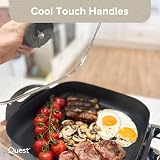 Quest Professional Multi-Function Electric Cooker 1500W 30x30cm Pan view 5