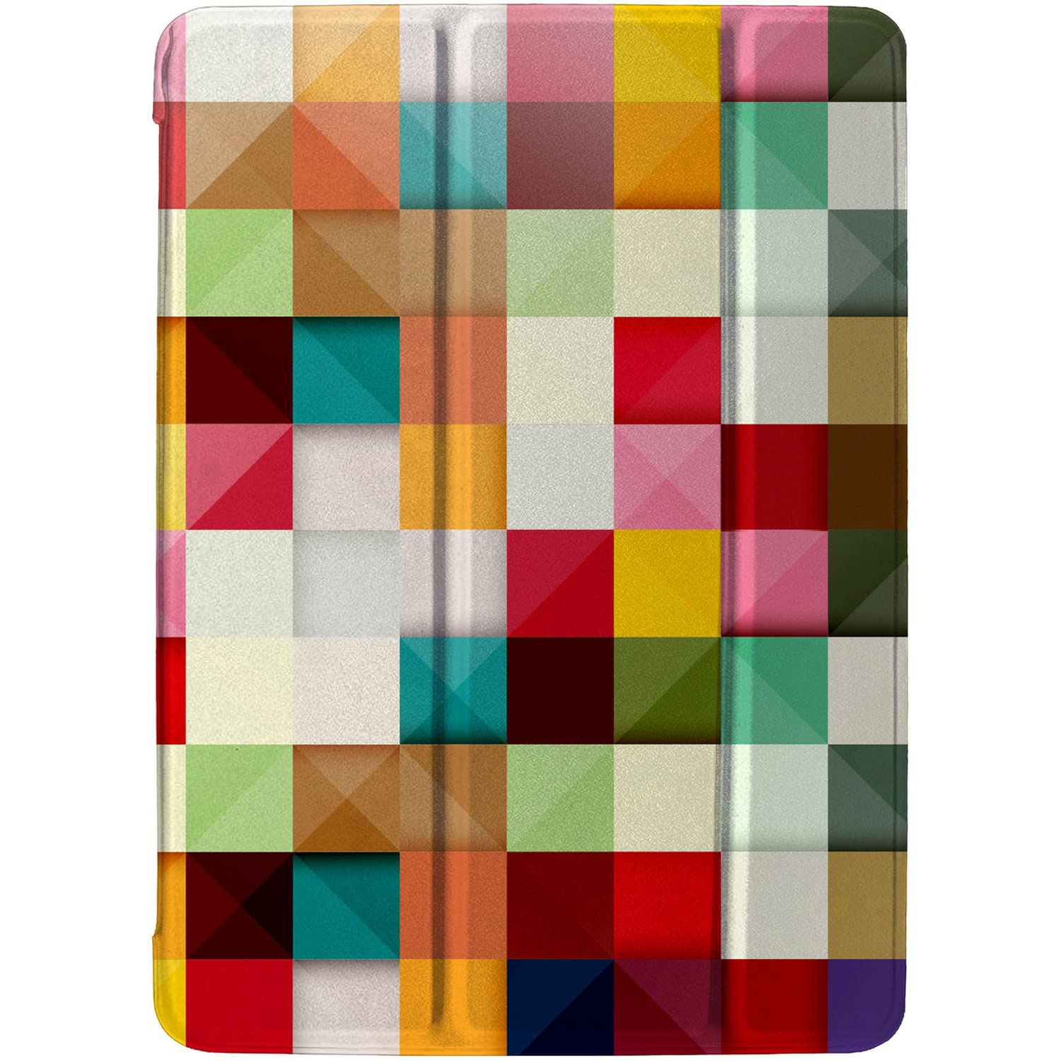 DuraSafe Cases for iPad PRO 11 Inch 1st [ PRO 11 1 Gen 2018 ] A1980 A1934 MTXN2B/A MTXP2B/A MTXR2B/A MTXQ2B/A MTXT2B/A MTXU2B/A Ultra Slim Smart Auto Sleep/Wake Printed PC Cover - Color Grid