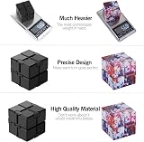 Funxim Infinity Cube Fidget Toy EDC Black Eight-Cube Rotating Stress Relief view 4