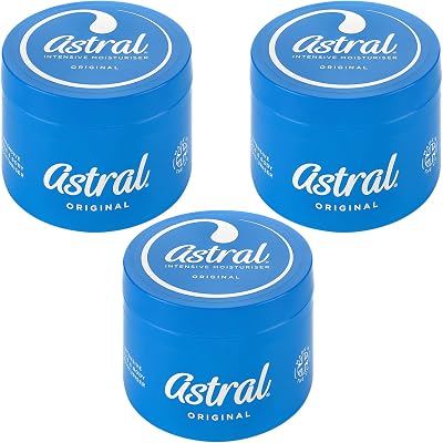 Astral Face & Body Intensive Moisturiser Cream 500ml Pack of 3