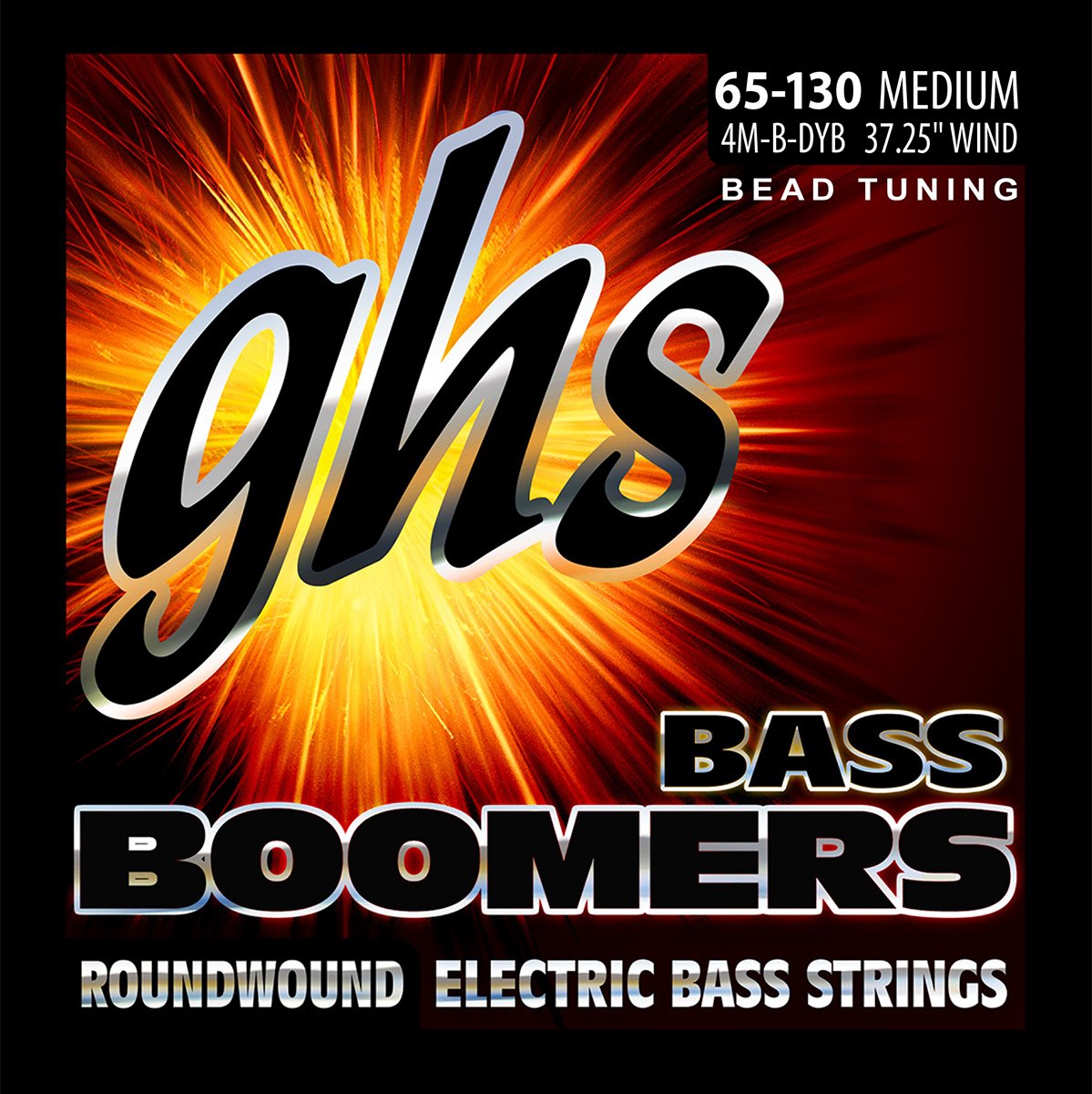 GHS BASS BOOMERS BEAD Tuned String Set For Electric Bass - 4M-B - Medium - 065/130