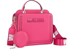 Milan Chiva Quilted Small Tote Bag for Women Top Handle Purse with Coin Purse