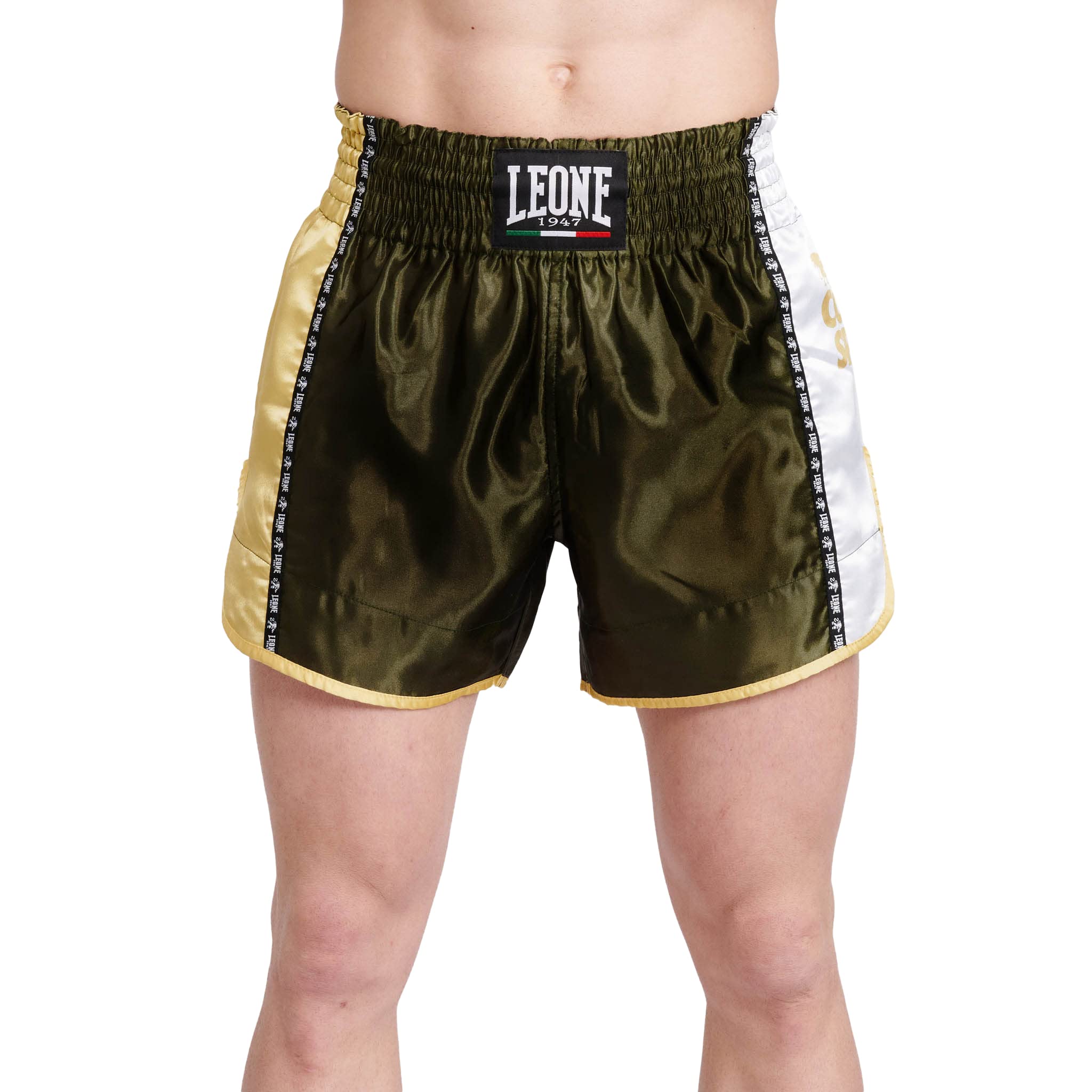 LEONE 1947 Unisex-Adult's Length Regular fit Kick-Thai Shorts, Green, S Image