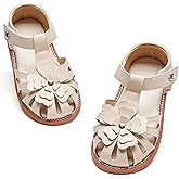 Felix & Flora Toddler Girls Sandals Flower Girl Shoes Soft Rubber Princess Summer Flat Shoes